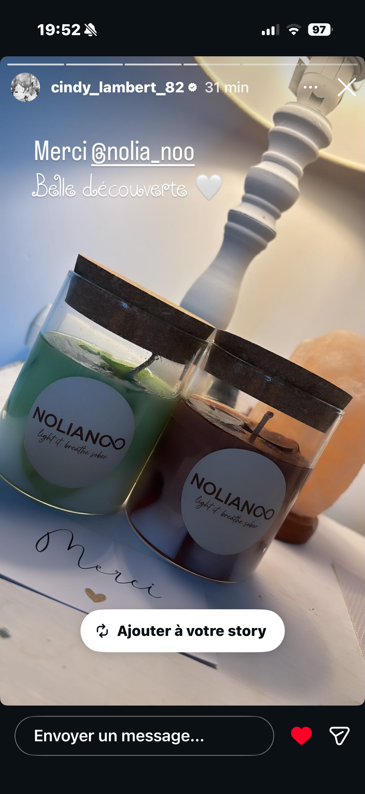 Lot 2 Bougies Café canelle & Matcha