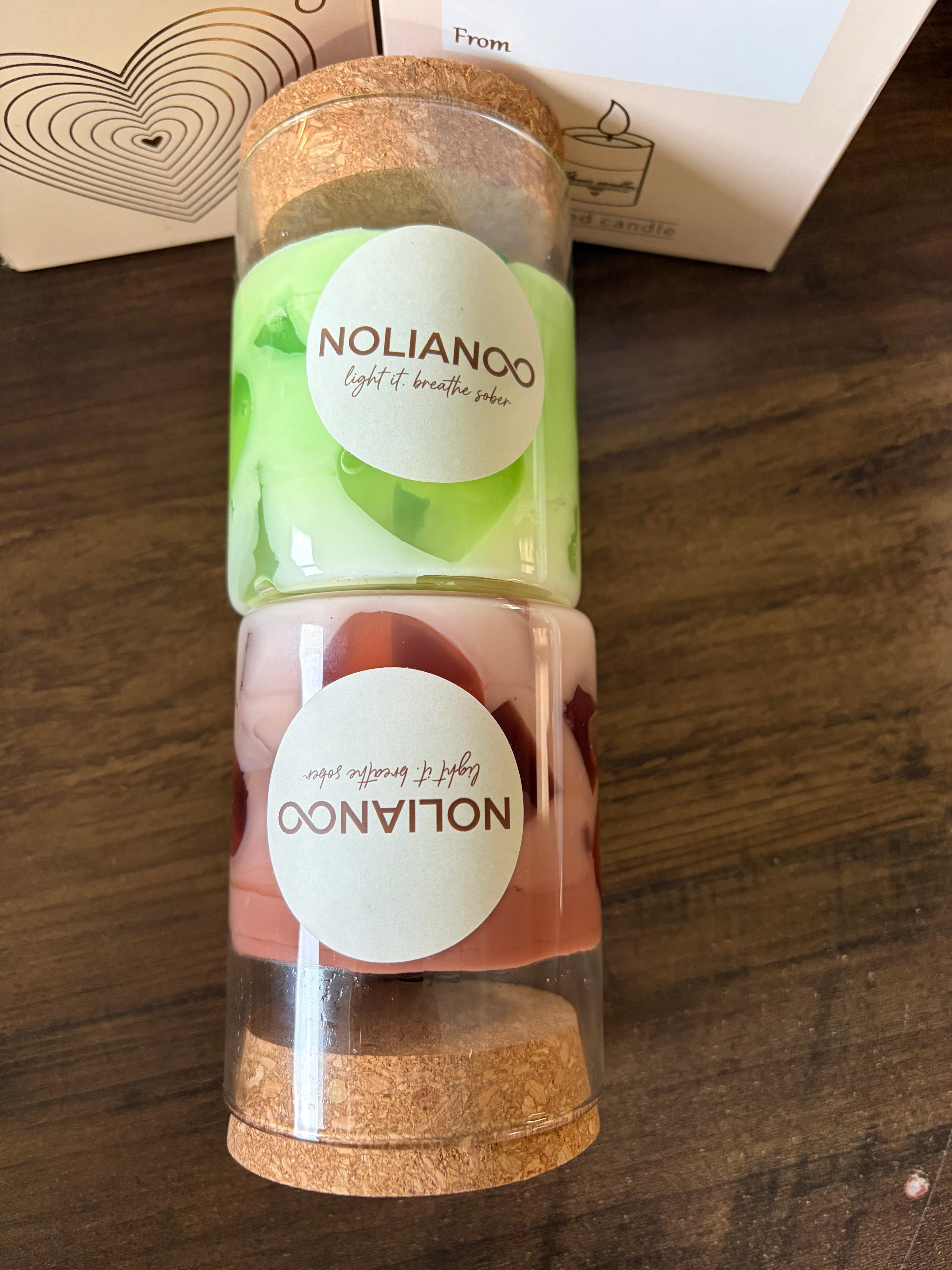 Lot 2 Bougies Café canelle & Matcha