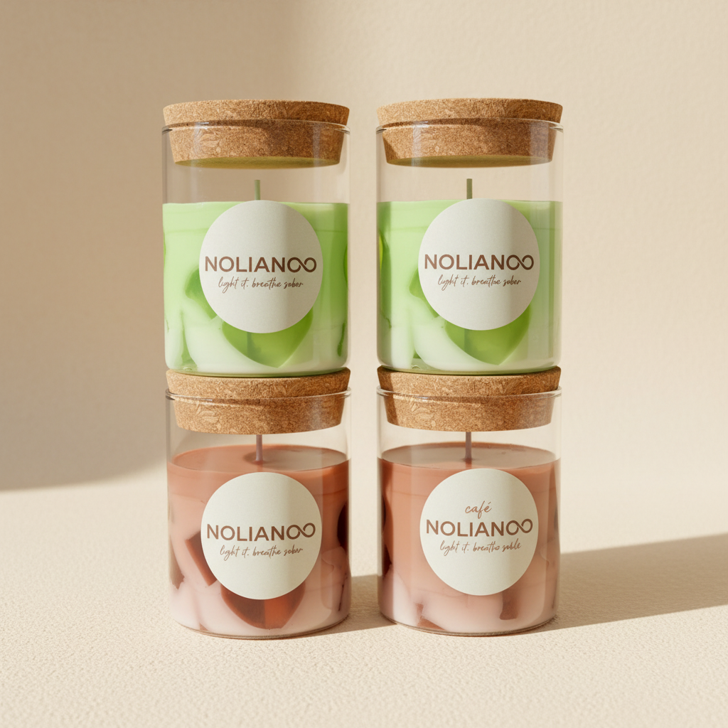 Lot 2 Bougies Café canelle & Matcha