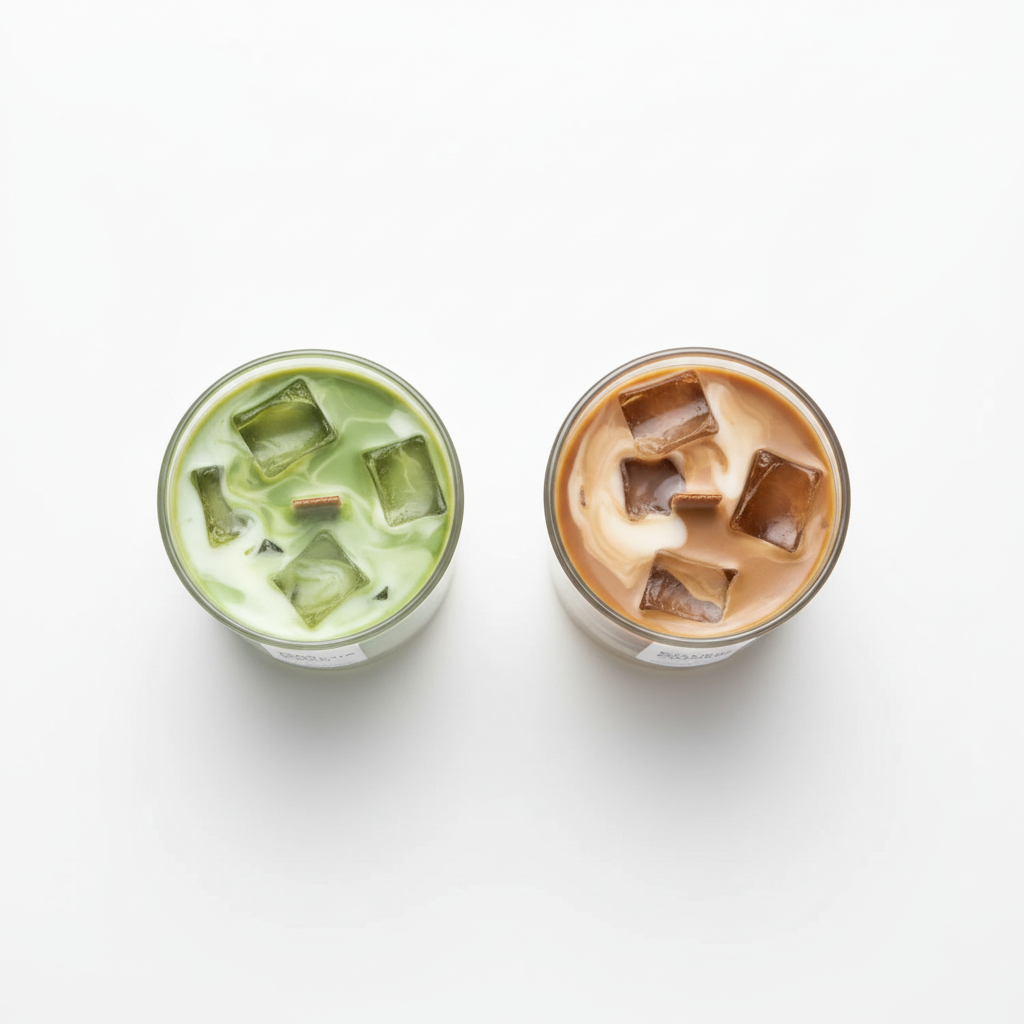Lot 2 Bougies Café canelle & Matcha
